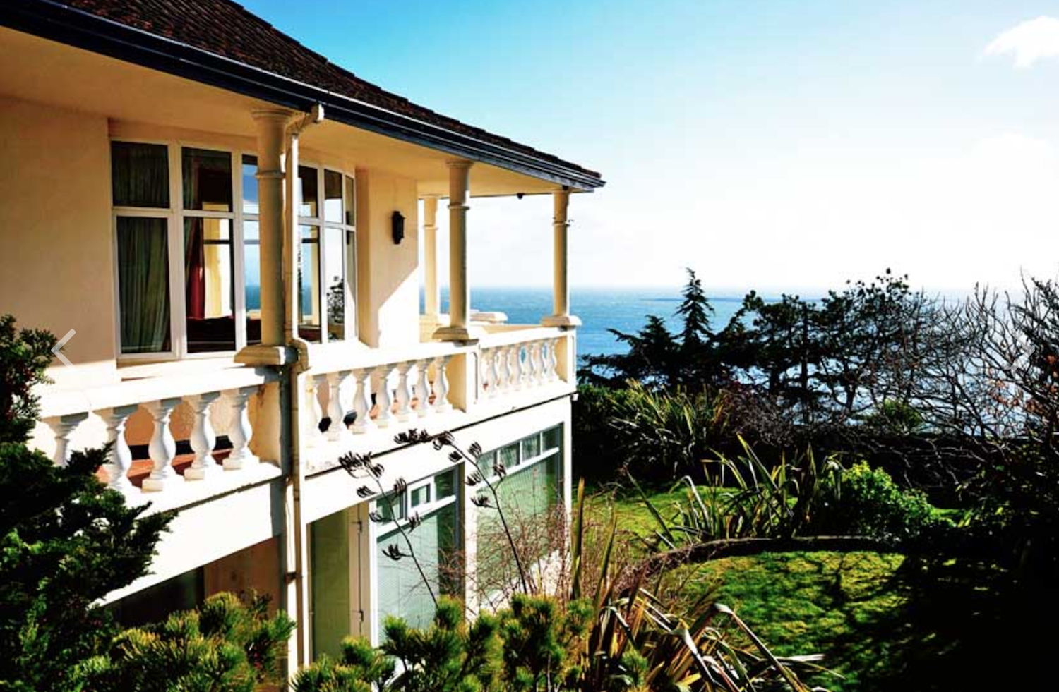 Balcony along south side