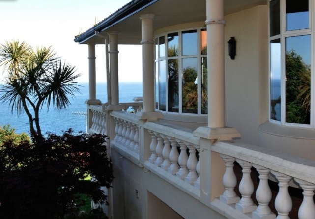 Balcony along north side
