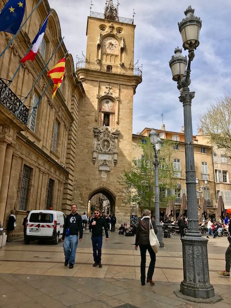 City square in Aix.