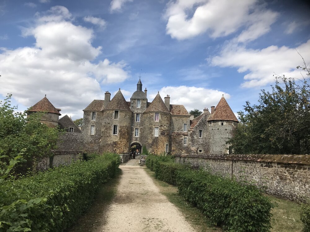 Entrance to the chateau over the moat