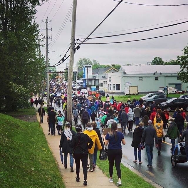 This was taken on Prince Street in Truro yesterday. The Black Lives Matter rally had an incredible turnout and I was moved by the experience and moved by these images. Thank you to everyone who organized. Thank you to all of the speakers for sharing 