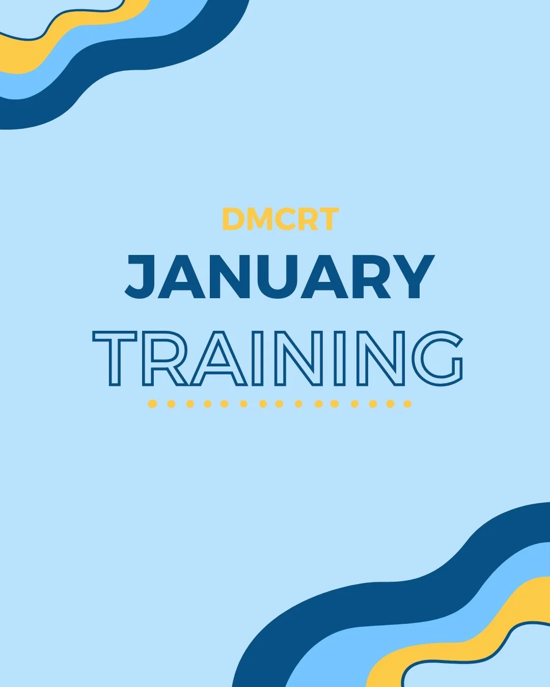 Swipe to see some of the training sessions the DMCRT had in January! 🩺🚨