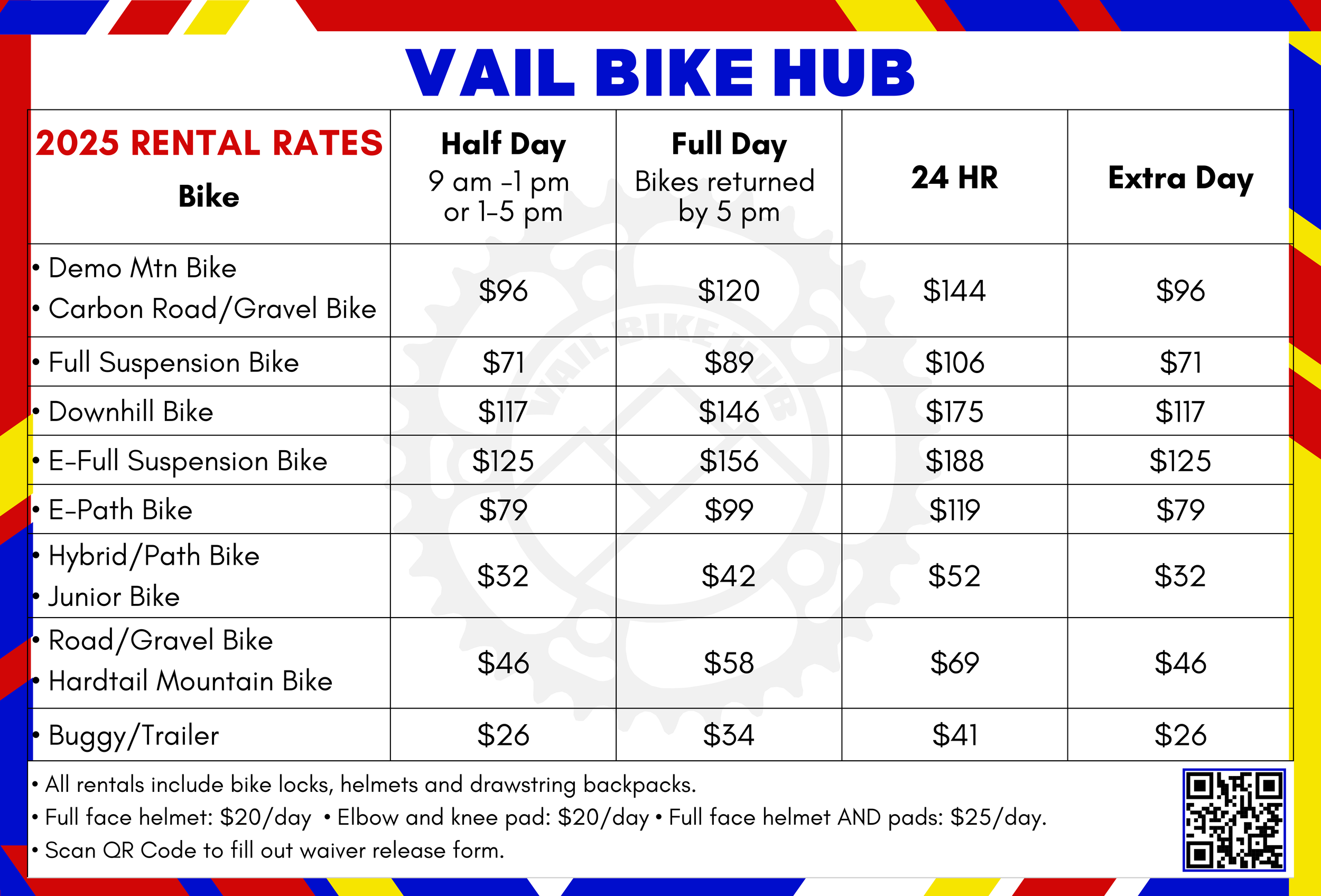Rental Reservation — Vail Bike Hub