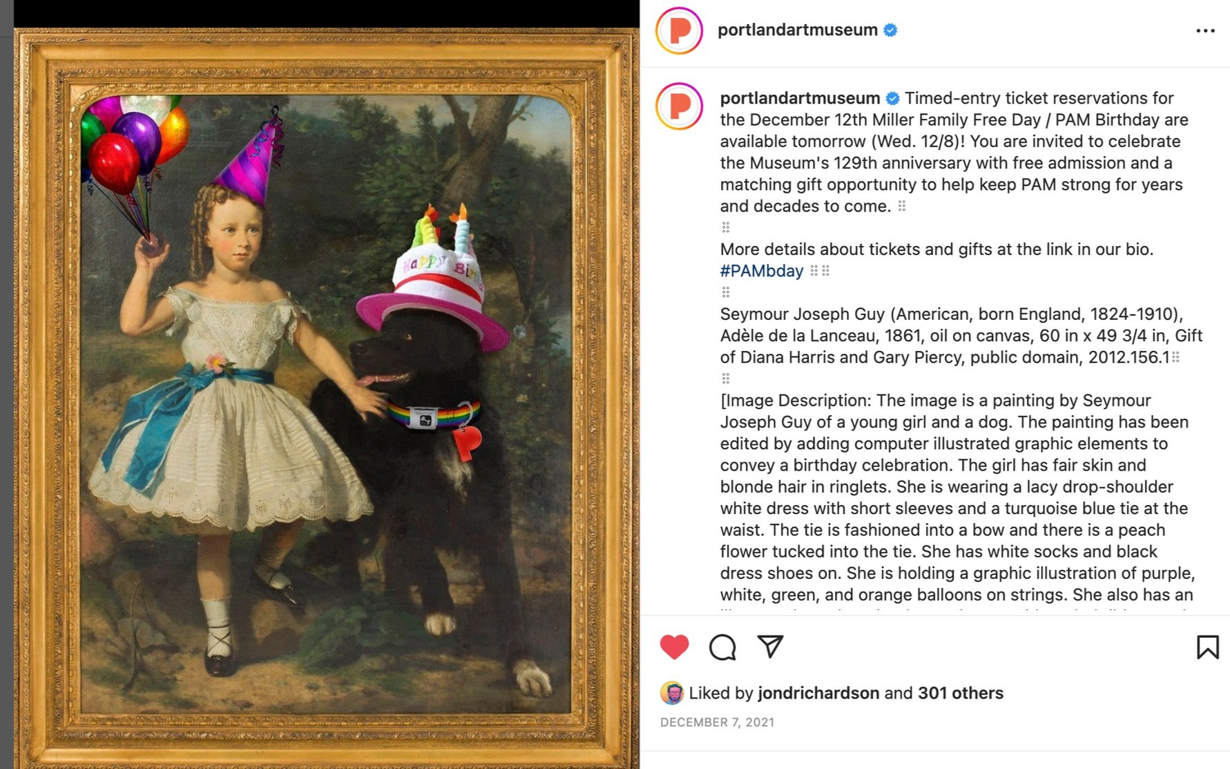 Portland Art Museum's 129th Birthday