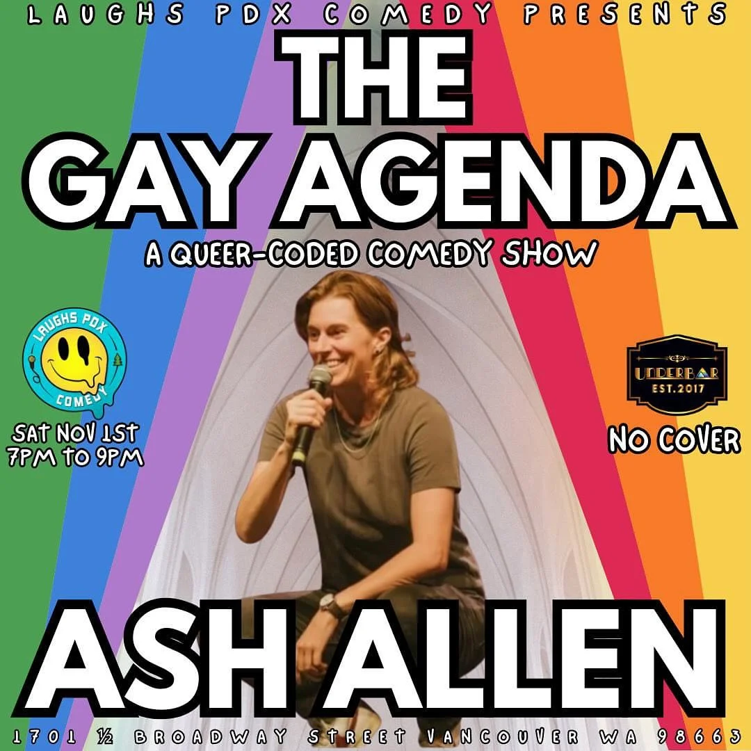 Y&rsquo;all! THIS SAT I&rsquo;m bringing ALL my gay for a 30 min set at the @gayagendacomedy GAY AGENDA comedy show at @underbarvancouver. Everything I&rsquo;ve done &mdash;dancing manically in the streets, being in big queer love with @ghost.touched