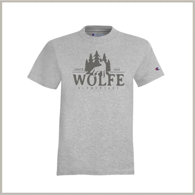Wolfe adult t-shirt - grey