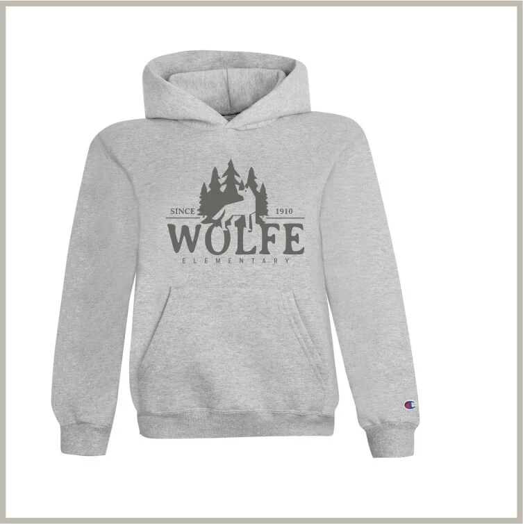 Wolfe youth hoodie - grey
