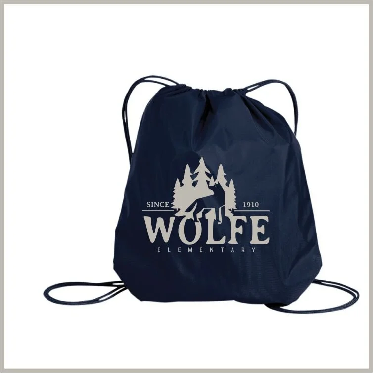 Wolfe cinch bag - navy