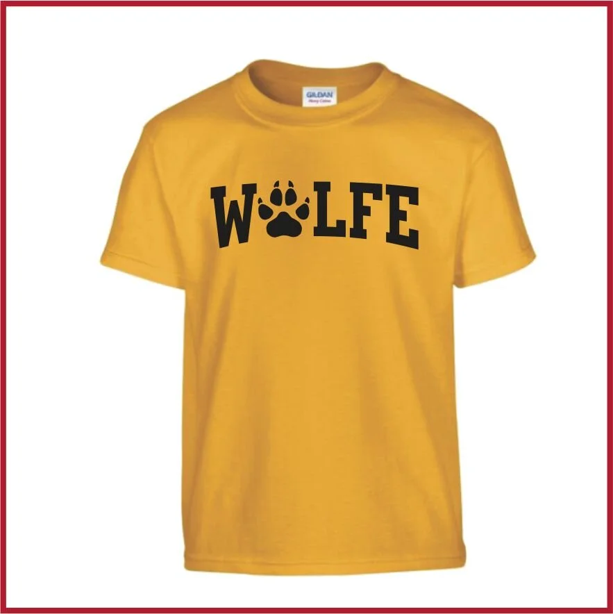 Wolfe athletics adult t-shirt