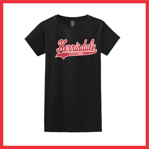 Kerrisdale Little League women's tee - black