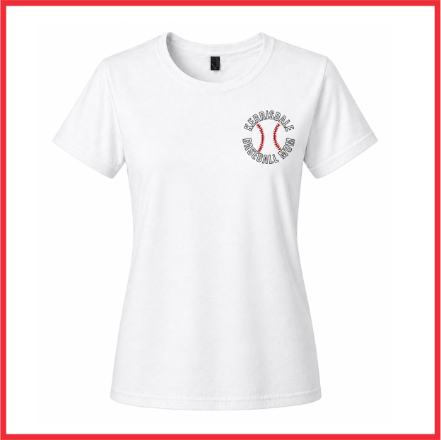 Kerrisdale Little League Mom women's tee - white