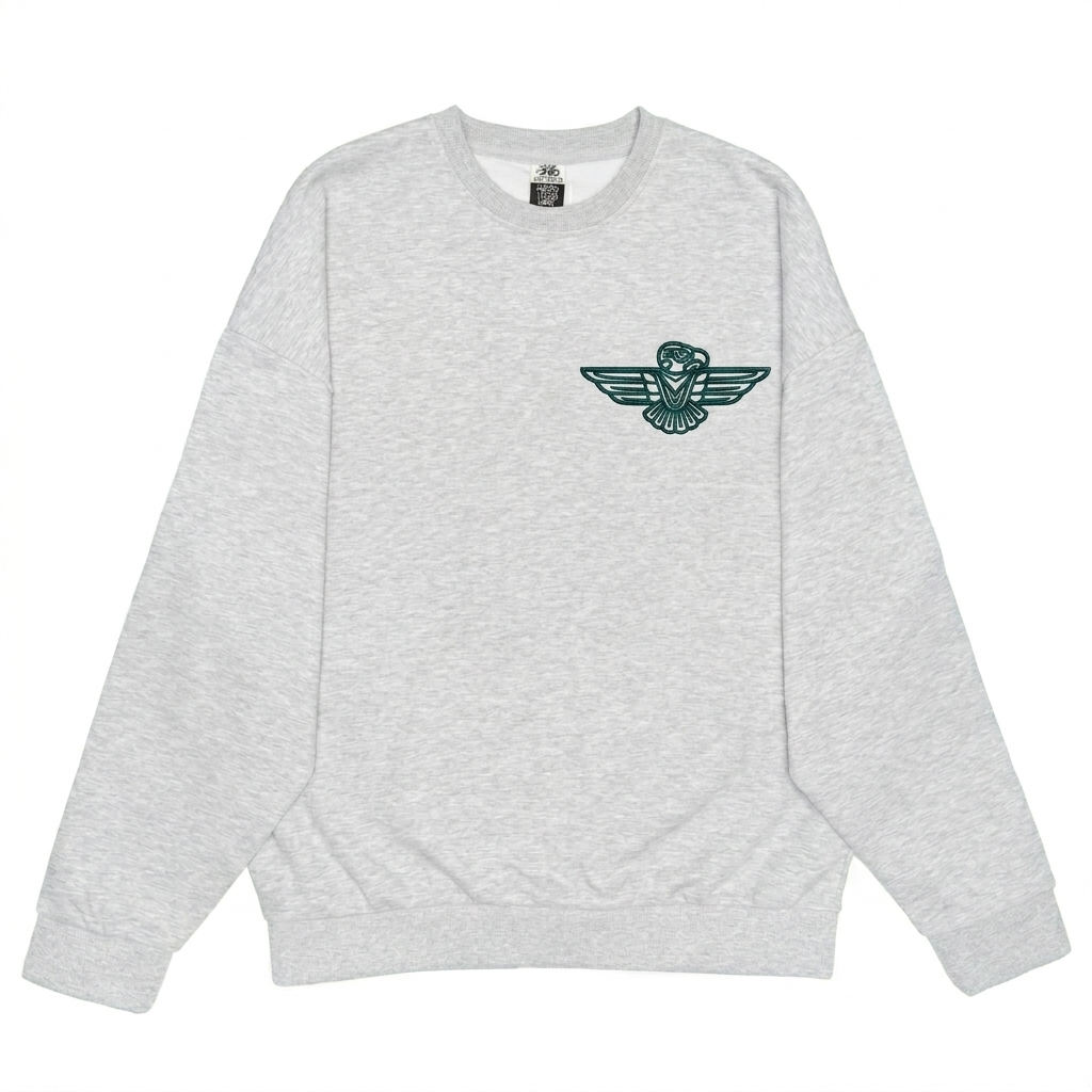 LSS Thunderbird Unisex Heavy Crewneck Sweatshirt - Ash Heather