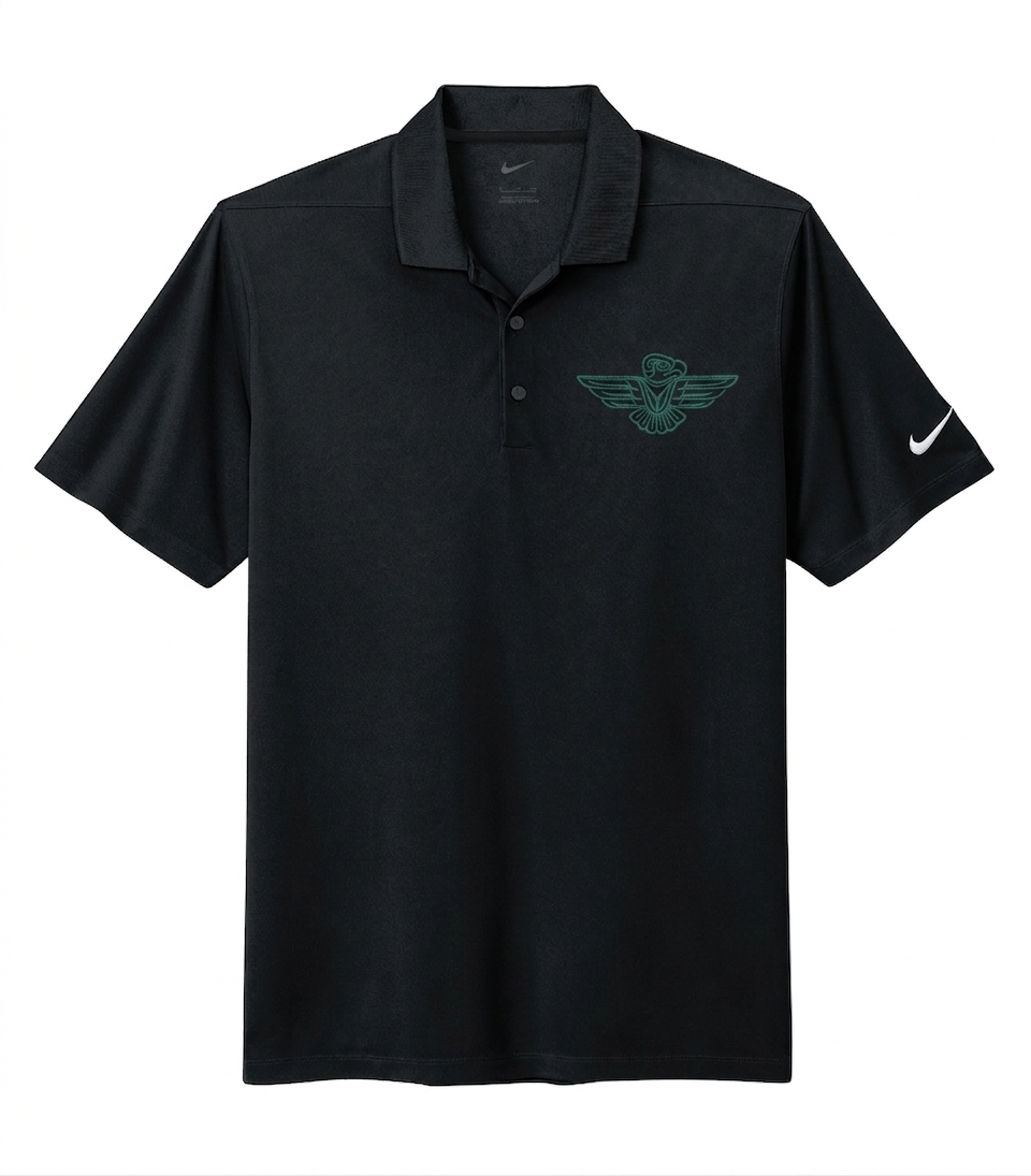 LSS Thunderbird Nike Dri-FIT POLO - Black