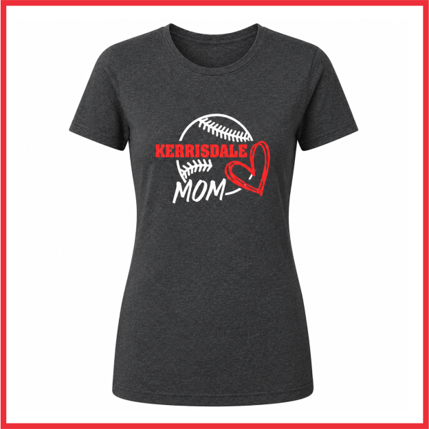Kerrisdale Little League Mom women's tee - dark heather
