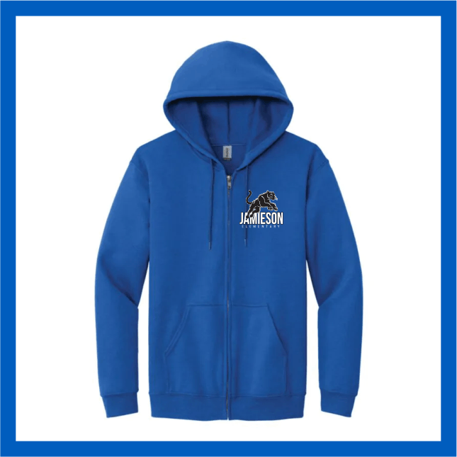 Jamieson zip hoodie - royal blue