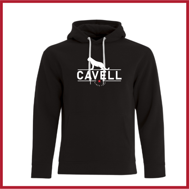 Cavell heavyweight hoodie - black