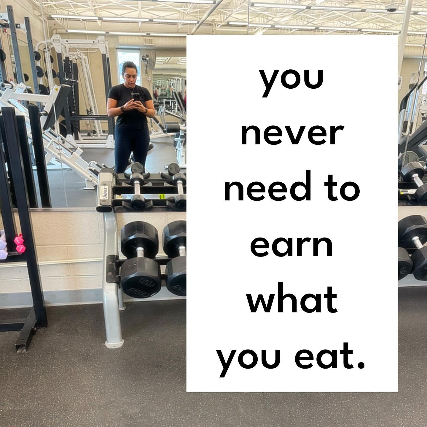 I&rsquo;ve seen a lot of this mentality the last couple of days. And if you&rsquo;ve never heard this or maybe you need a reminder:

You never need to eat your food. And you never have to work off something you eat!

Food can simply be enjoyed. Food 