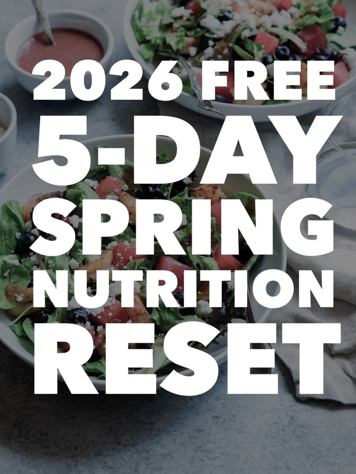 Spring is officially here on March 20, 2026! 

Are you ready?! 

Spring is a natural time to reset our habits and lighten things up after winter.

If you&rsquo;ve been feeling a little sluggish, bloated, or out of rhythm with your nutrition or health