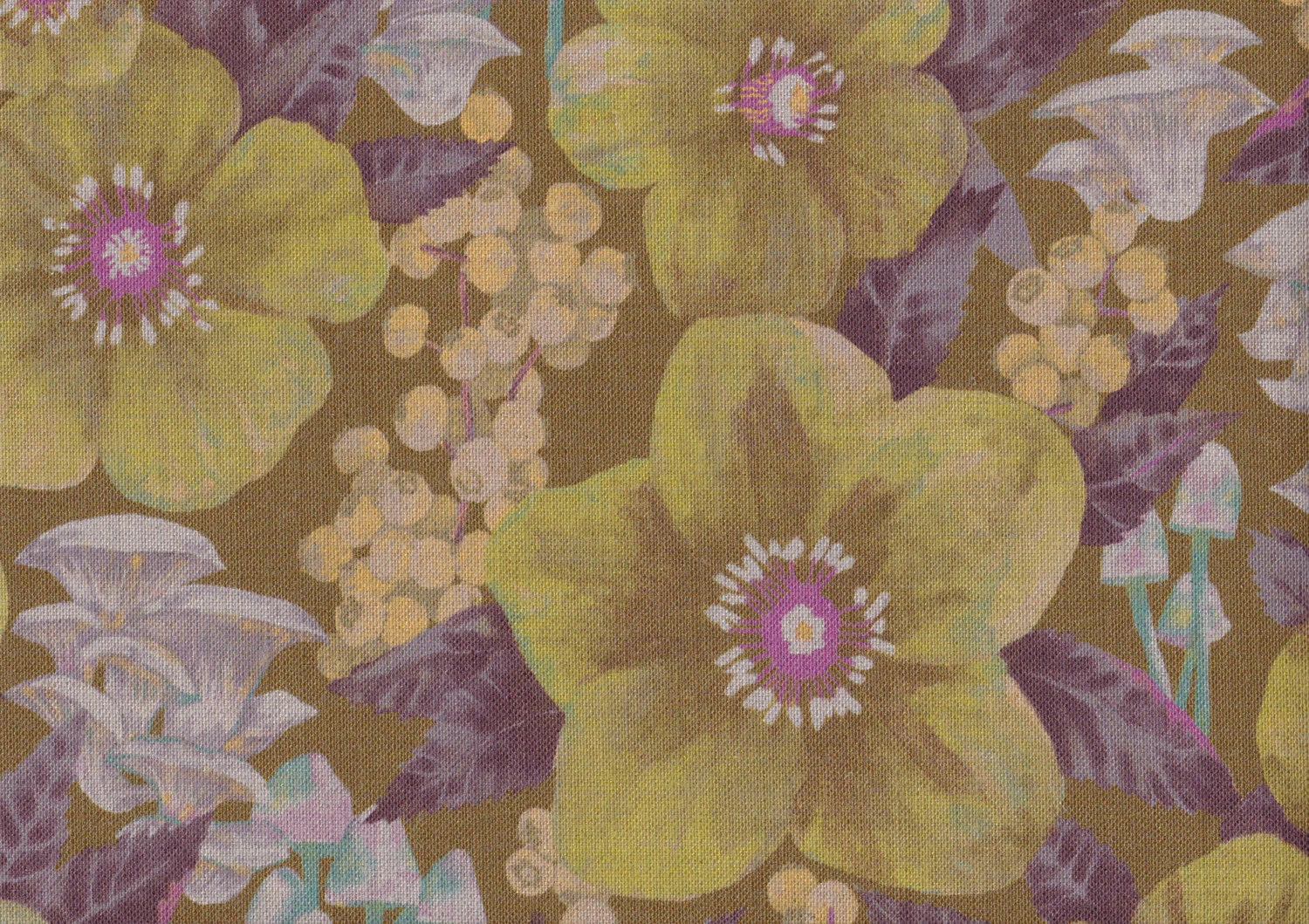 Yellow - Natural Linen | Yellow - Heavy Natural Linen