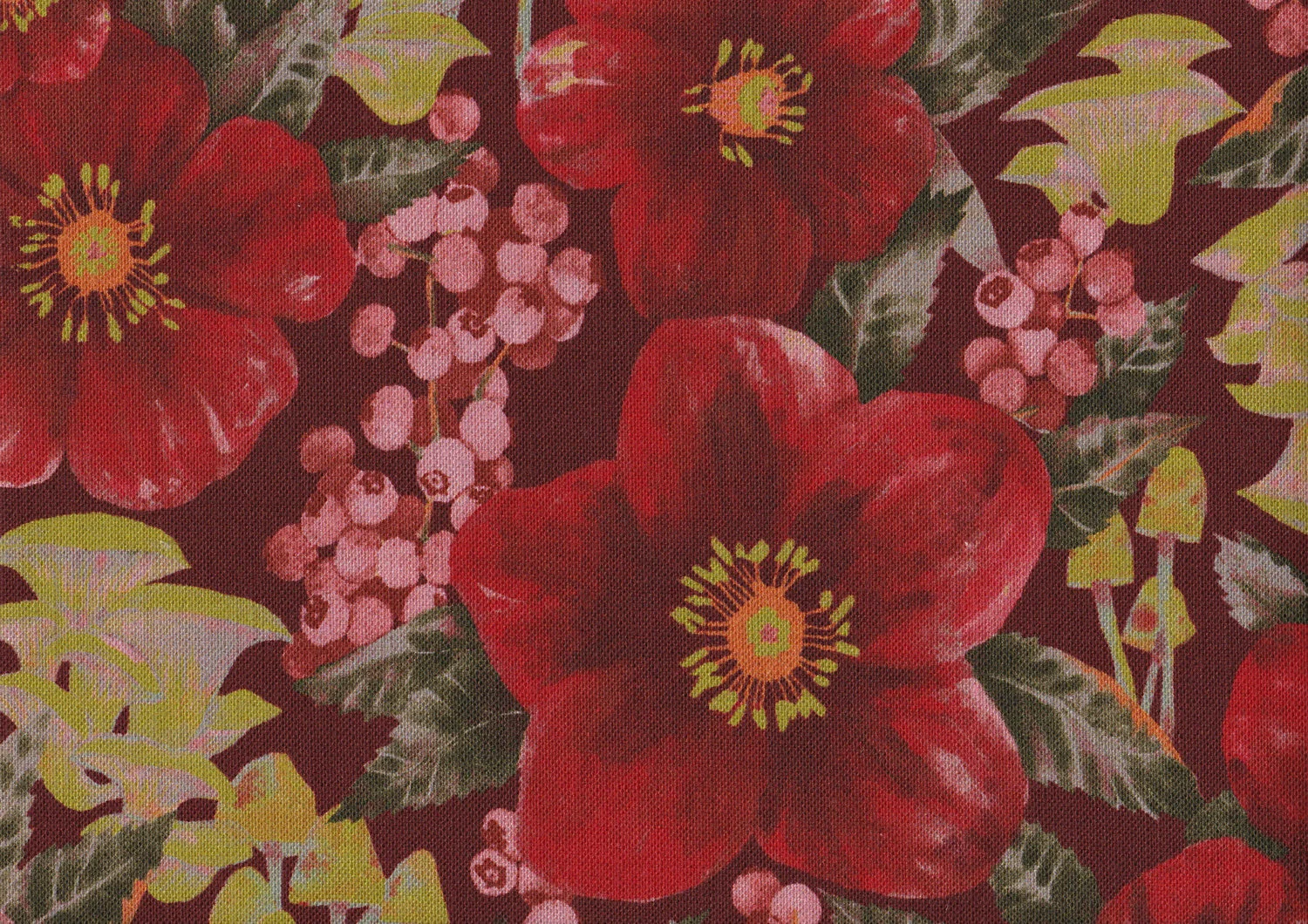 Red - Natural Linen | Red - Heavy Natural Linen