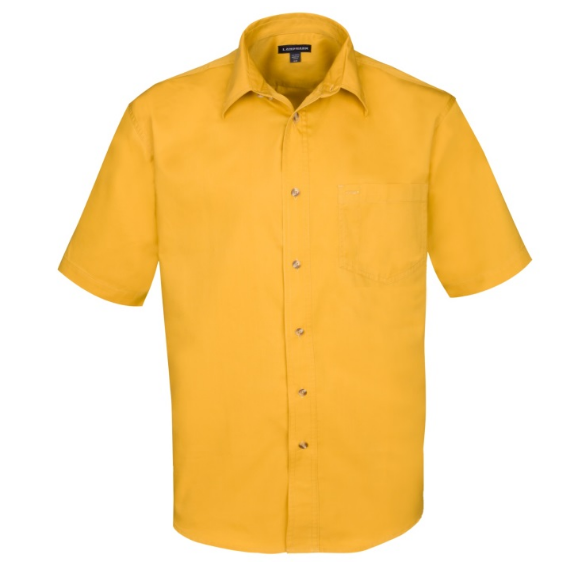 Yellow Short Sleeve Dress Shirt on Sale ...