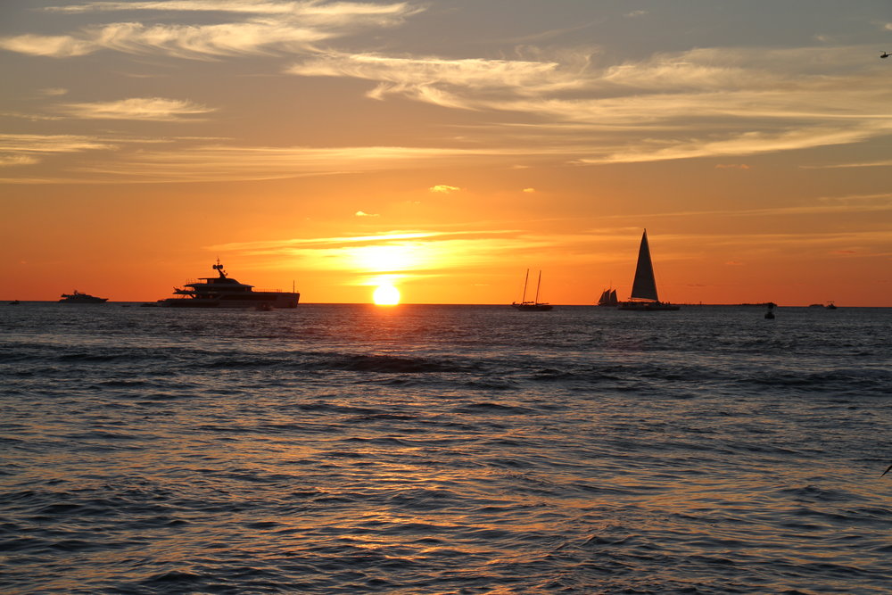  Sunset from Mallory Square in Key West 