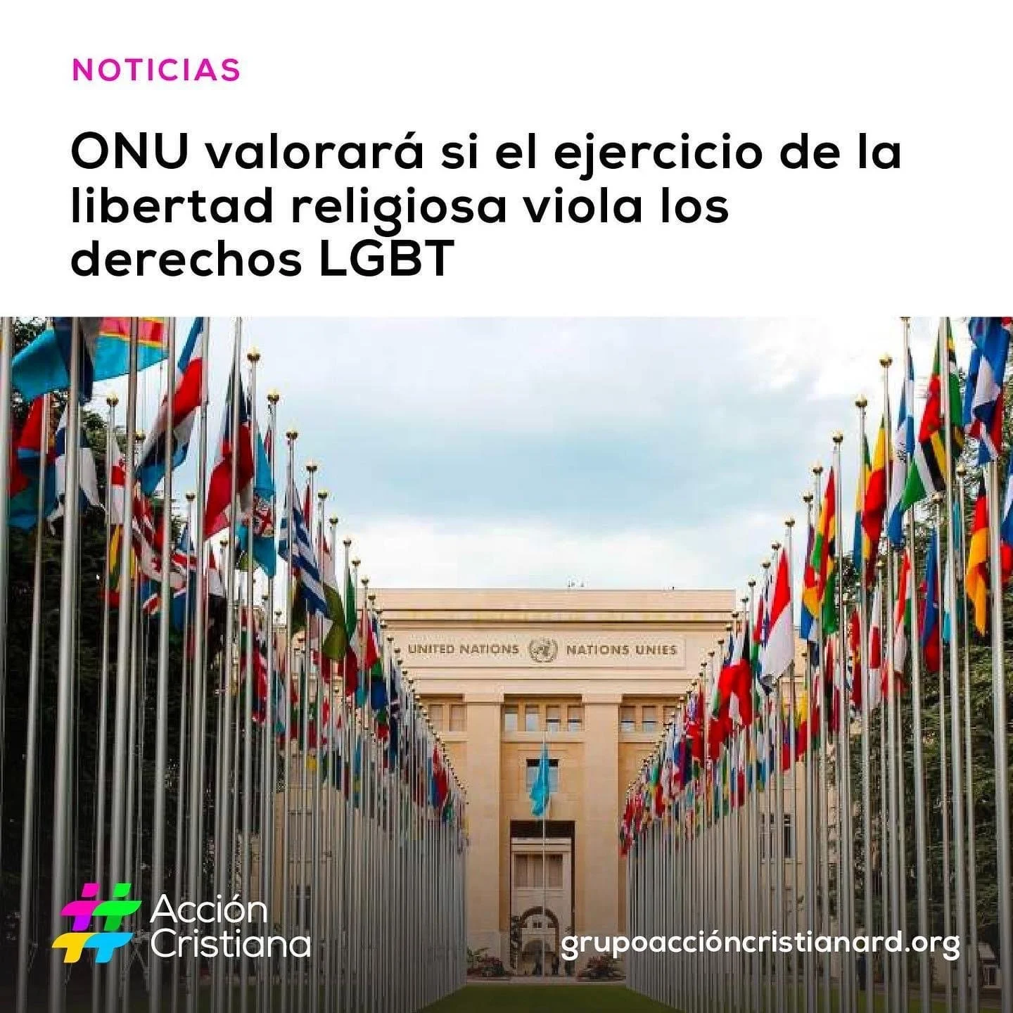 ONU VALORARÁ SI EL EJERCICIO DE LA LIBERTAD RELIGIOSA VIOLA LOS DERECHOS LGBT