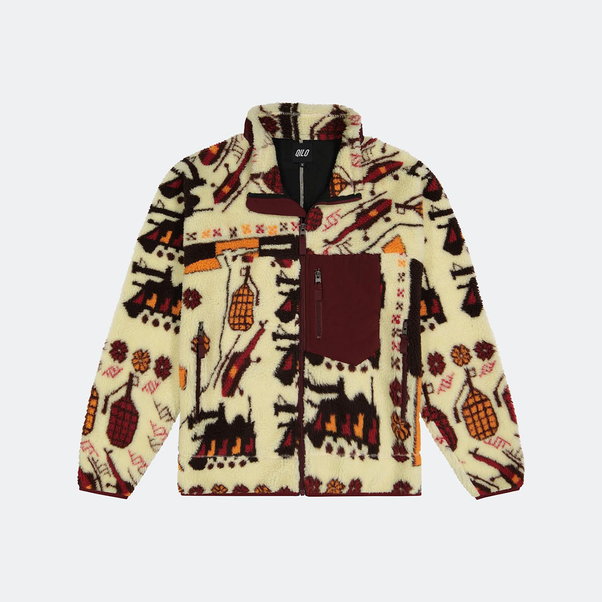 1 of 1 DEV SAMPLE - War Rug Sherp in Burgundy (M)