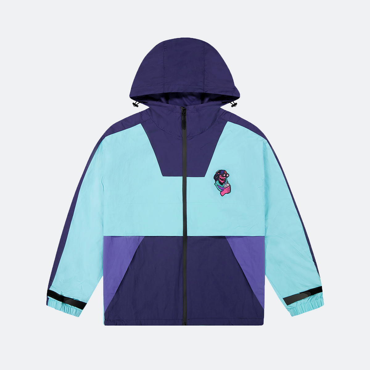 QILO x Wasteland Kooks Retro Windbreaker in 