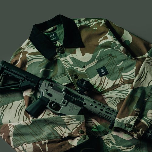 WRMFZY 著しい RHODESIAN BRUSHSTROKE ZIP HOODIE