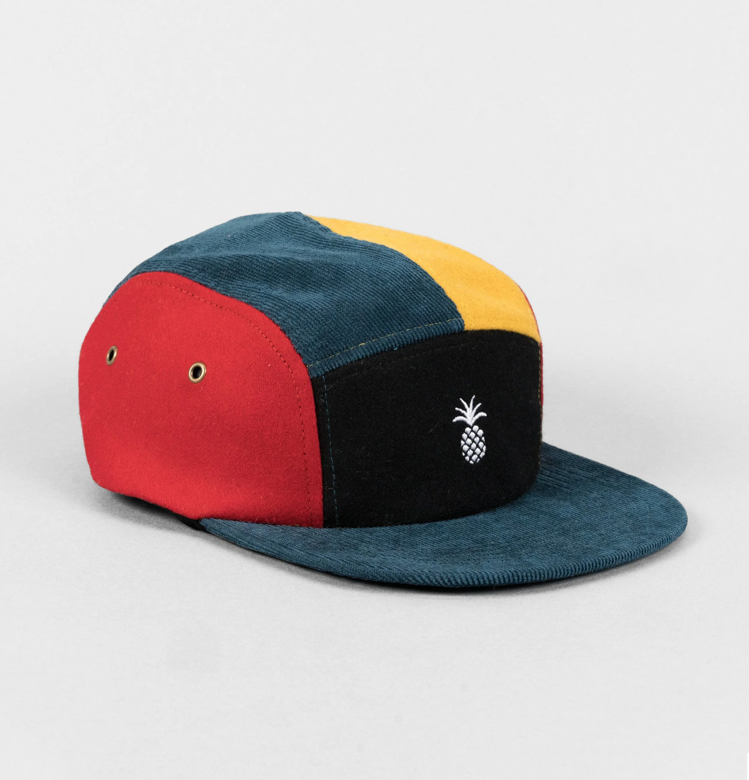 Pineapple Color Block 5-Panel Cap in 