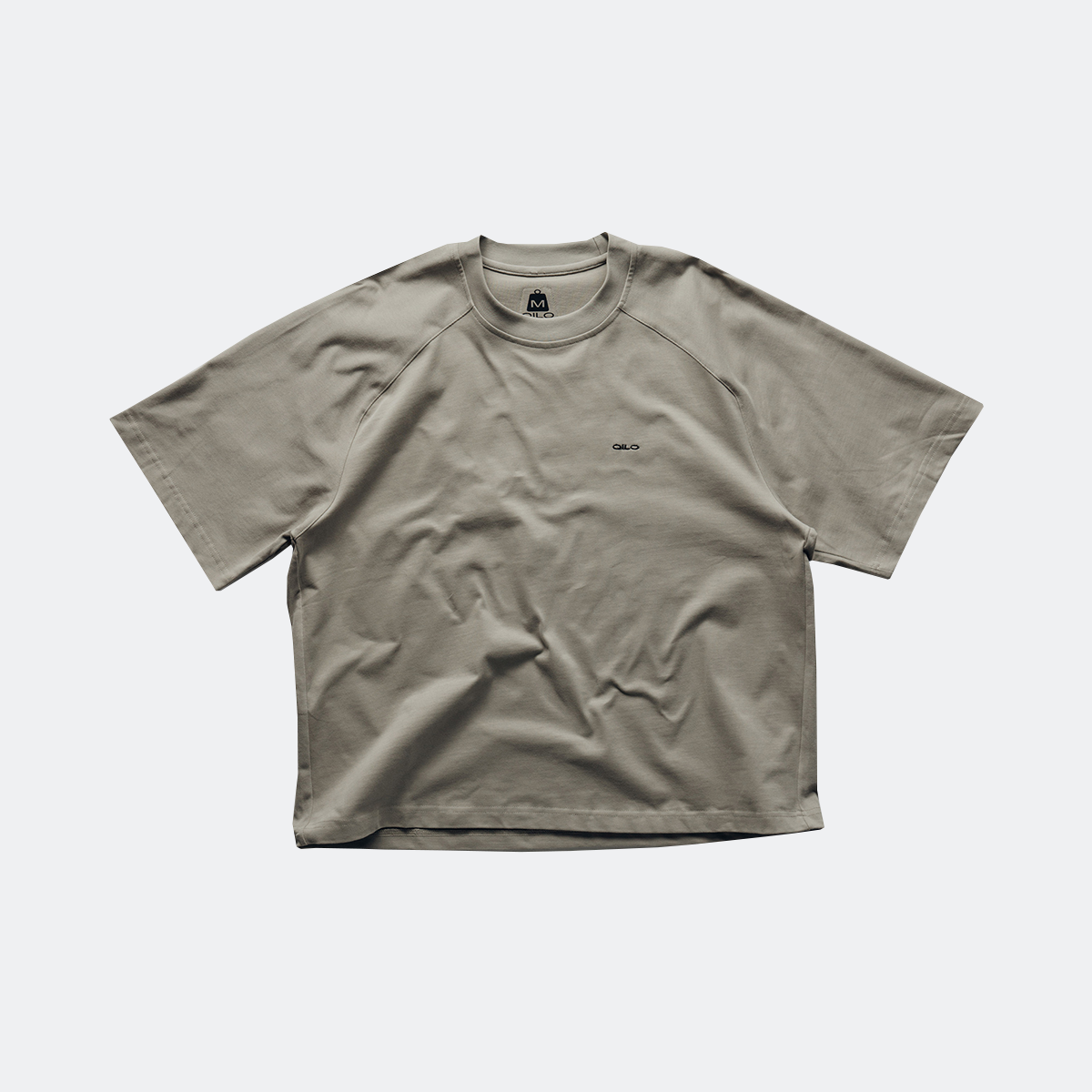 Block Tee in Bone