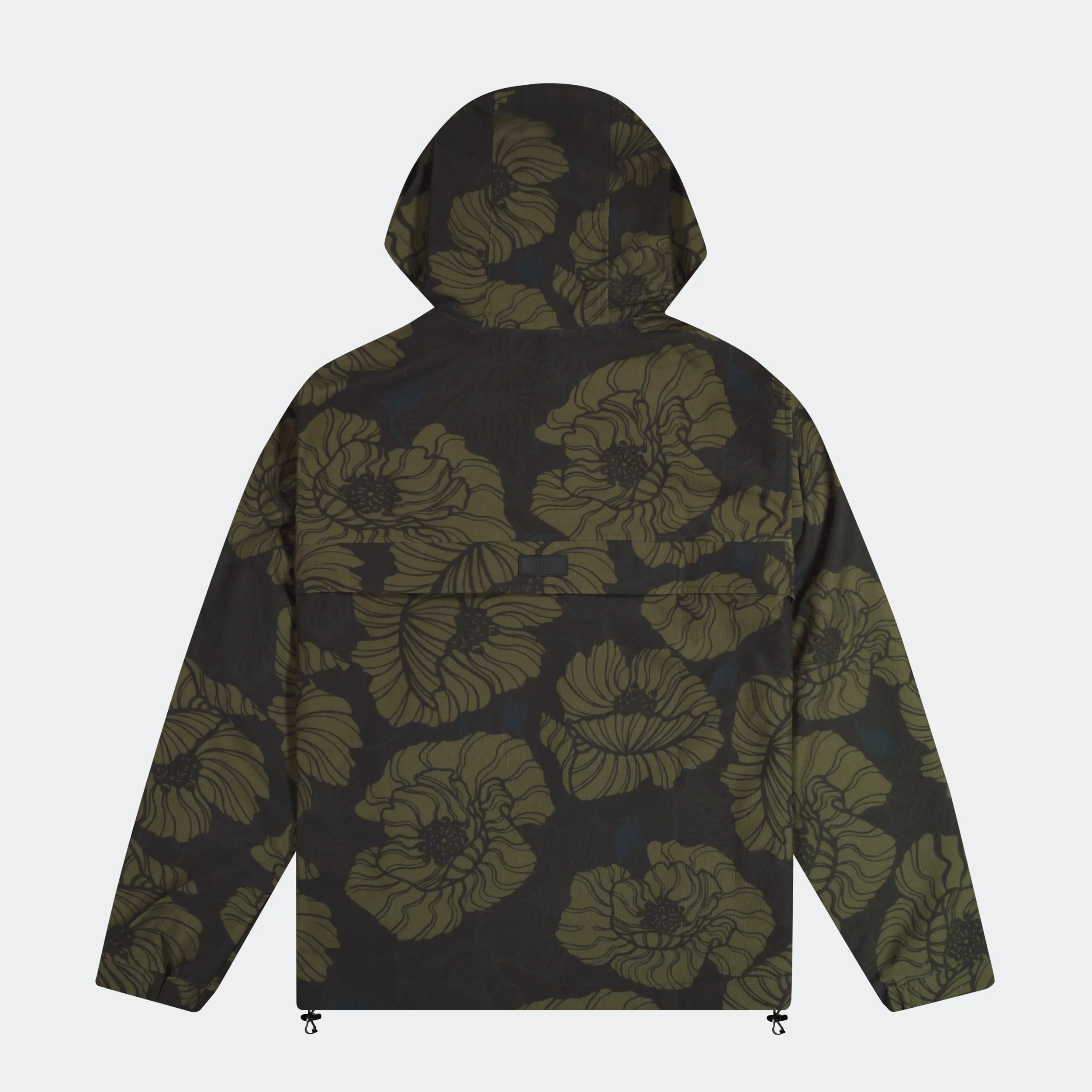 QILO x Bad Moon Print Press Nordwind Anorak in Black/Opium - QILO