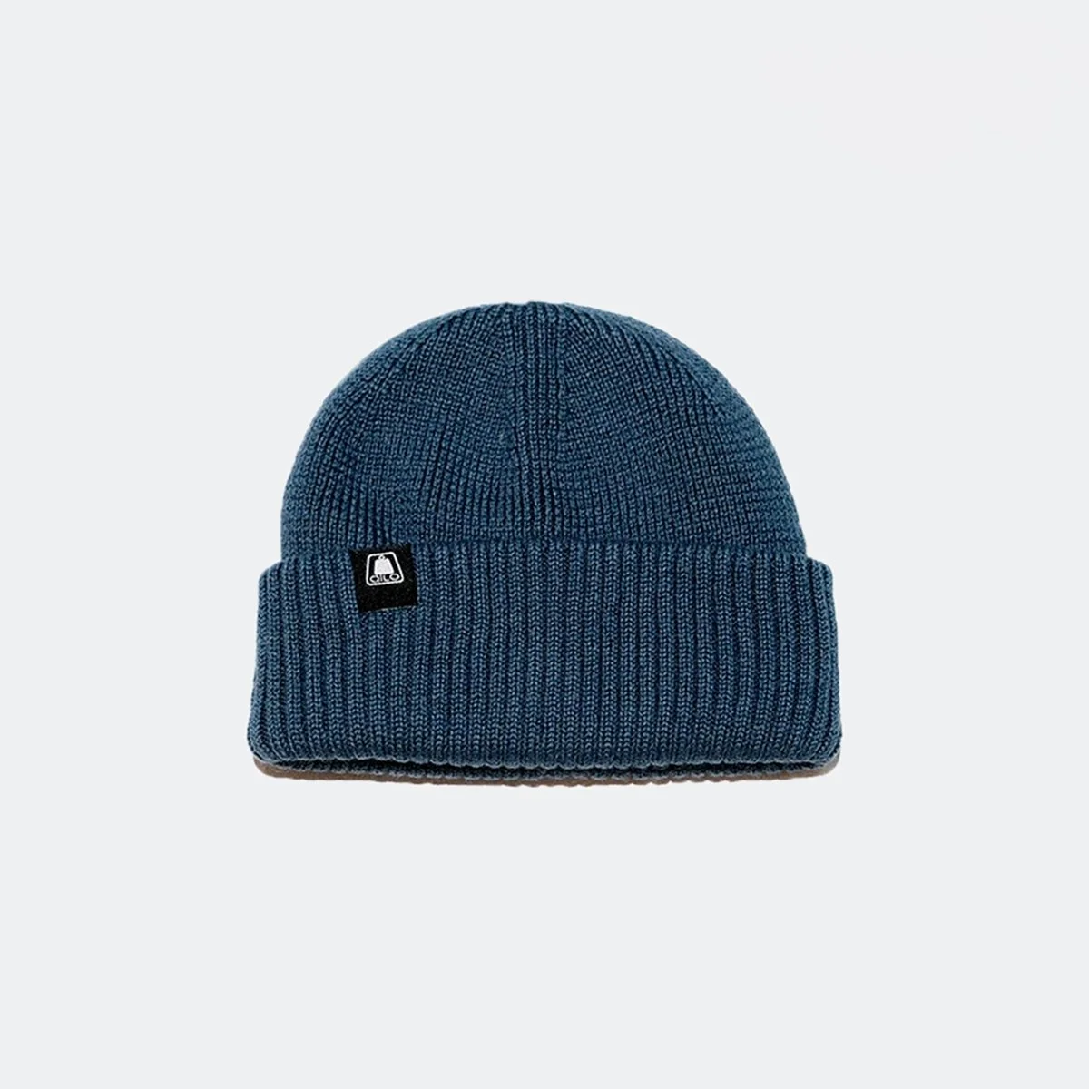 Ribbed Knit Beanie Pelagic Blue