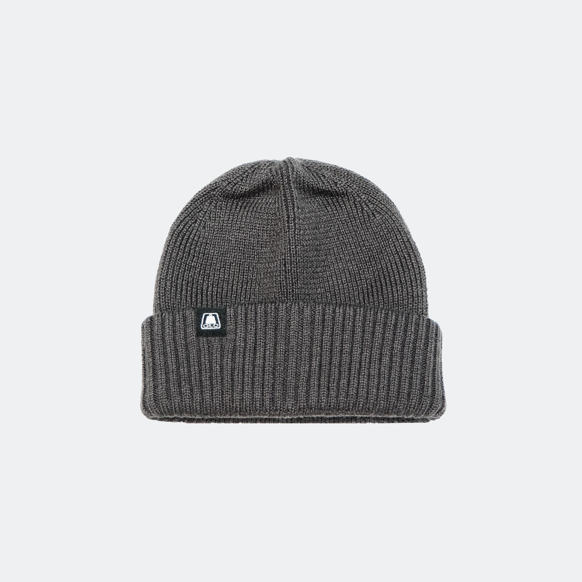 Ribbed Knit Beanie in Charcoal