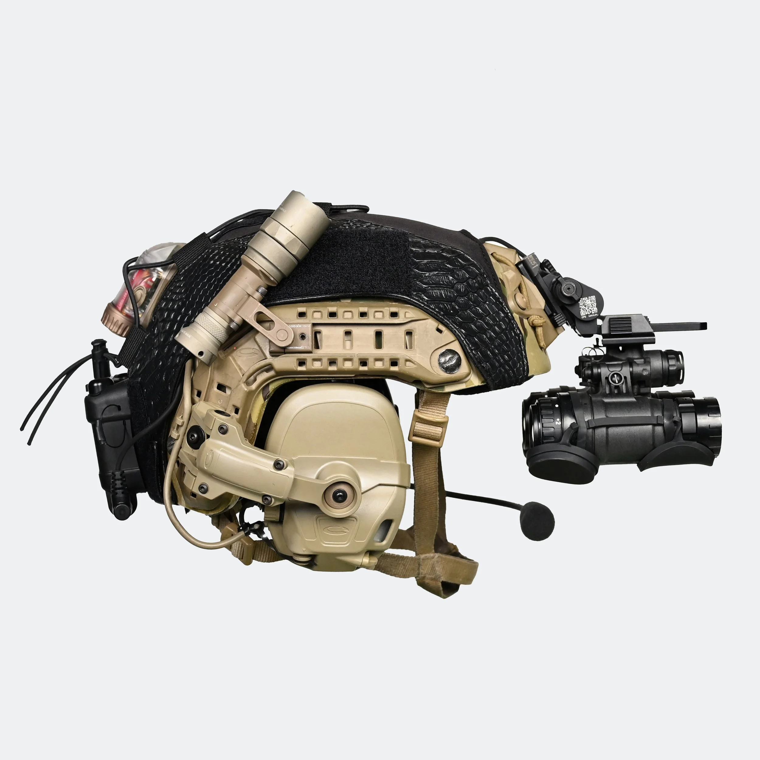 Narco Helmet Cover (Ops-Core SF Cut) in Black Mamba