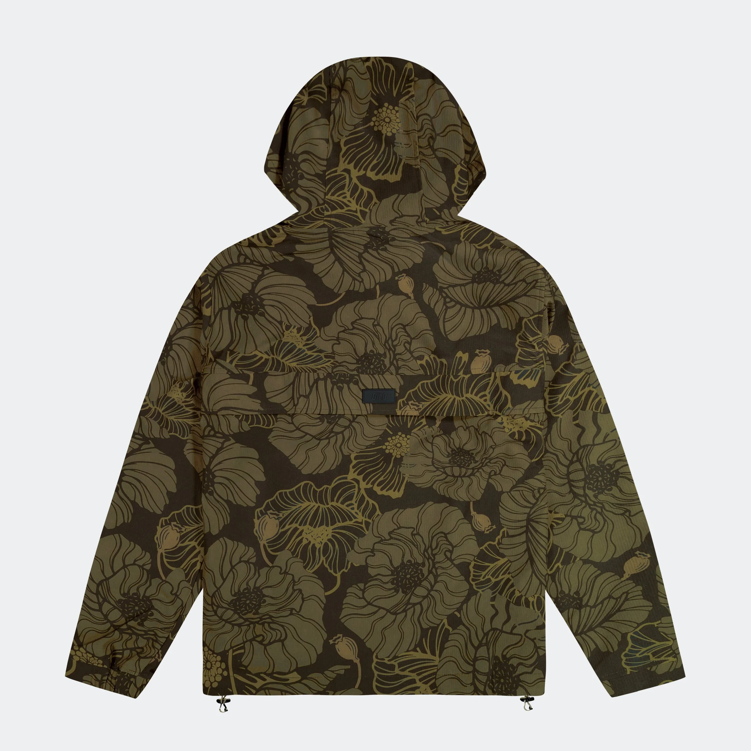 QILO x Bad Moon Print Press Nordwind Anorak in Gold/Hashish - QILO