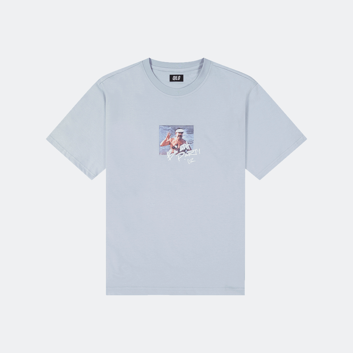 Ba’ath Party Tee in Pool Blue