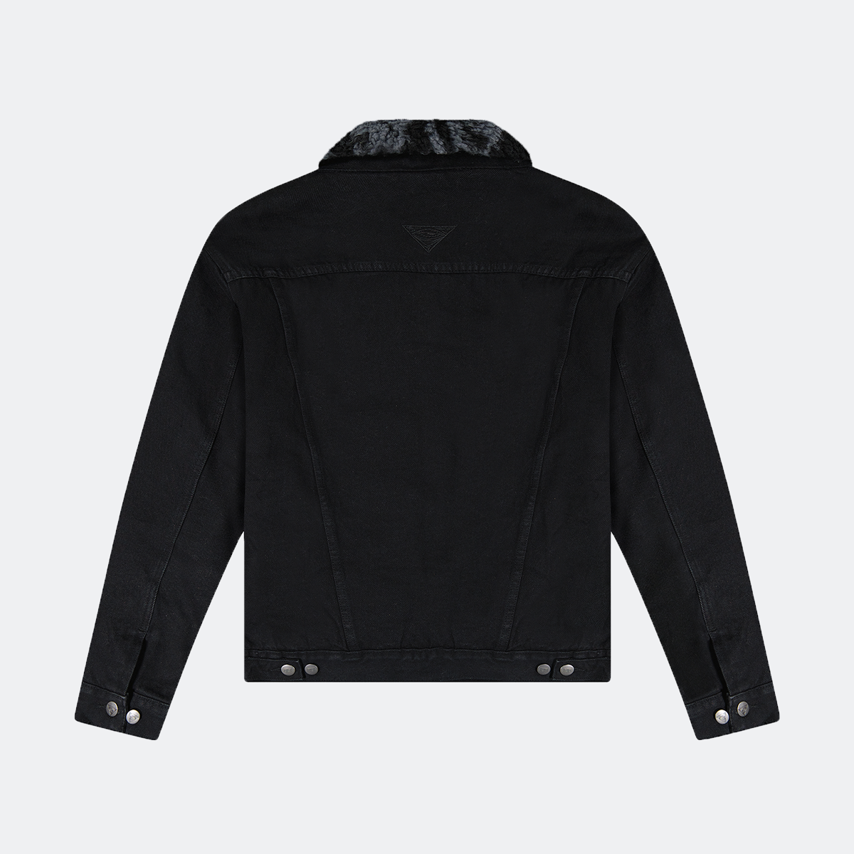 Sherpa Trucker Jacket in Jet Black / Dark Tiger (QILO x