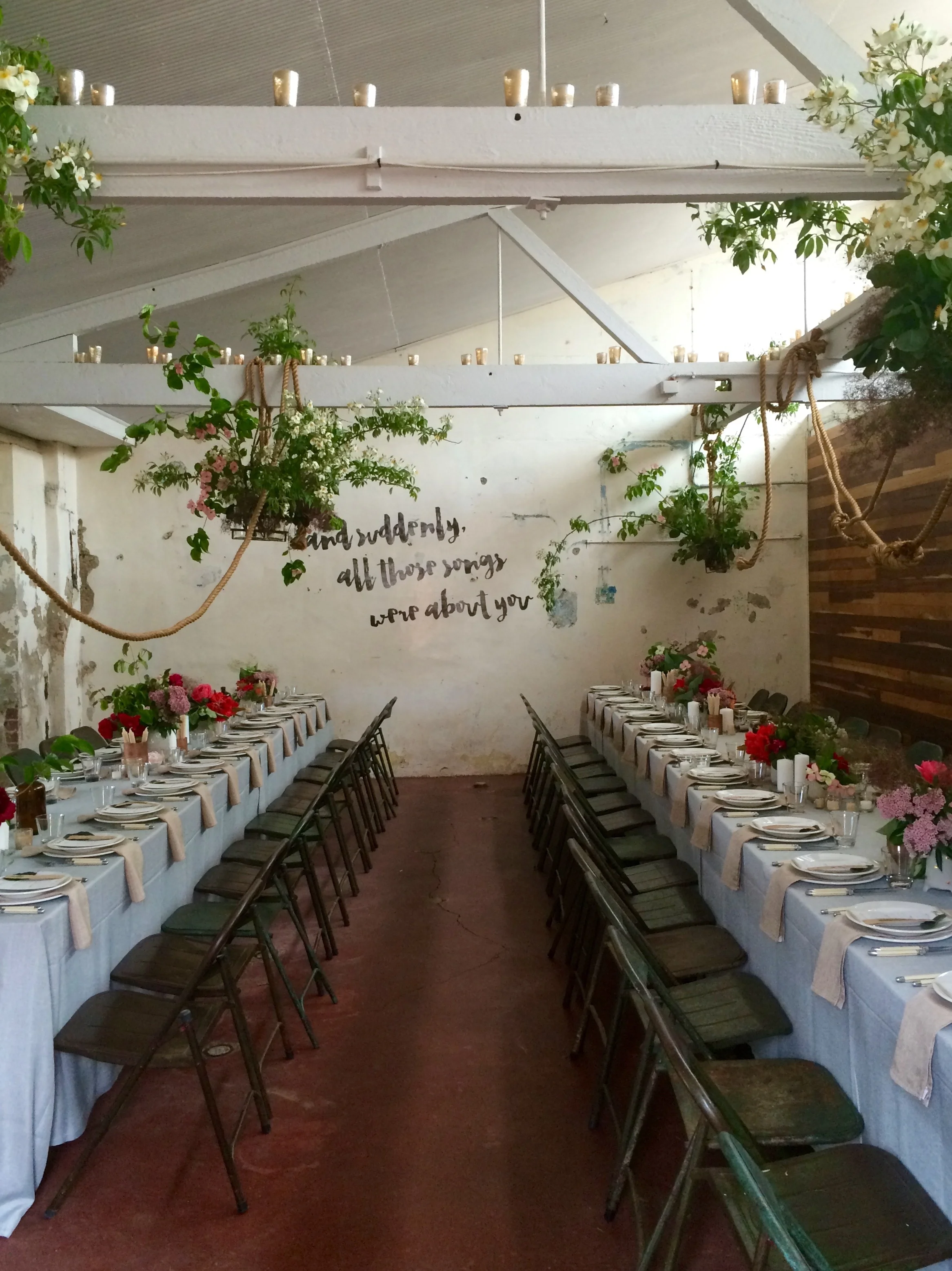 Mezzanine styled by Nomad Styling. Photo by Enchanted Weddings
