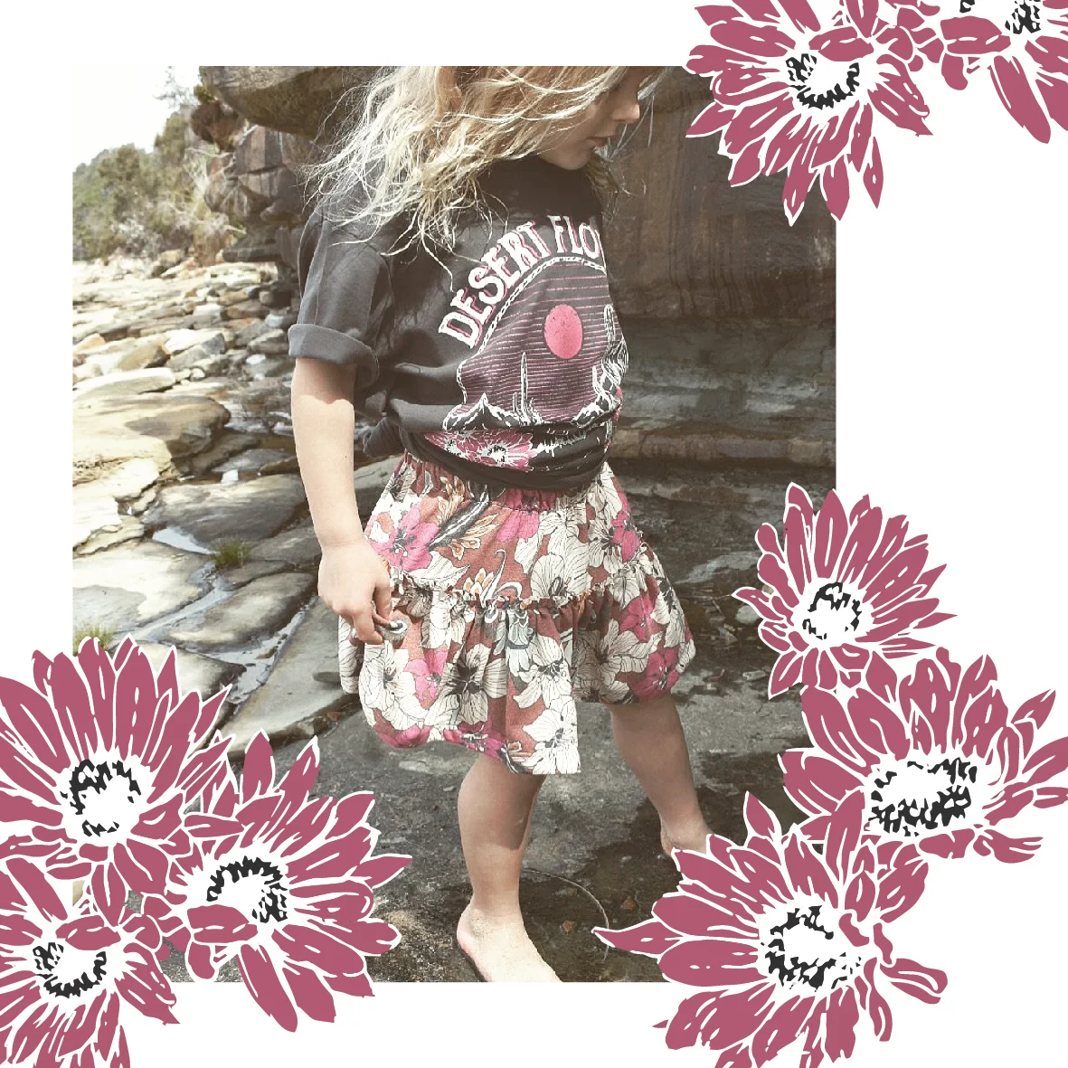 Custom Textile Print Design for Iris & Angie. By The Design Parlour, textile print design studio Melbourne