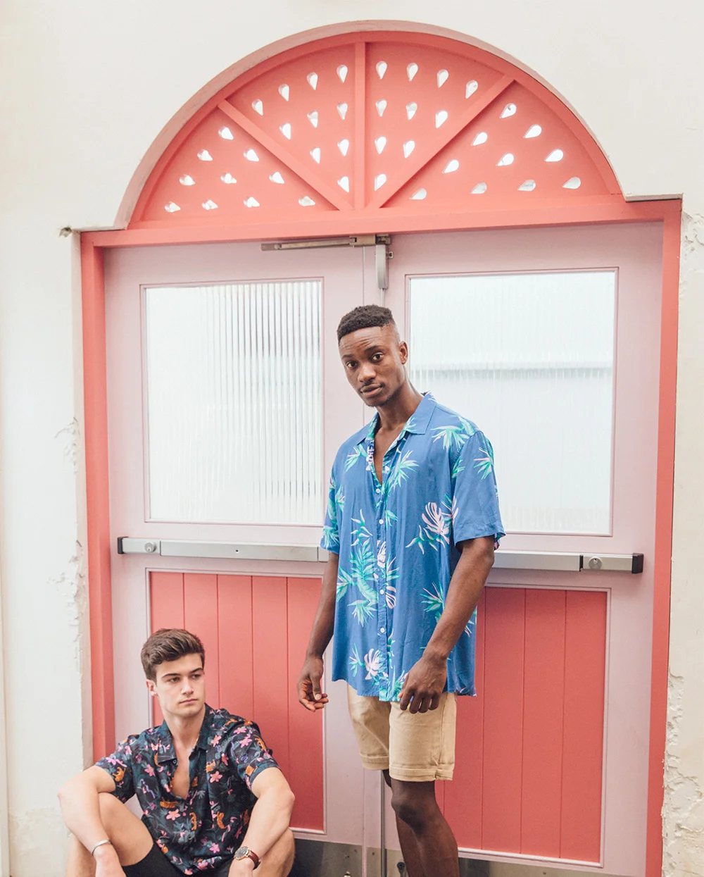 Fabric Print Design for Poolside Party Shirts.