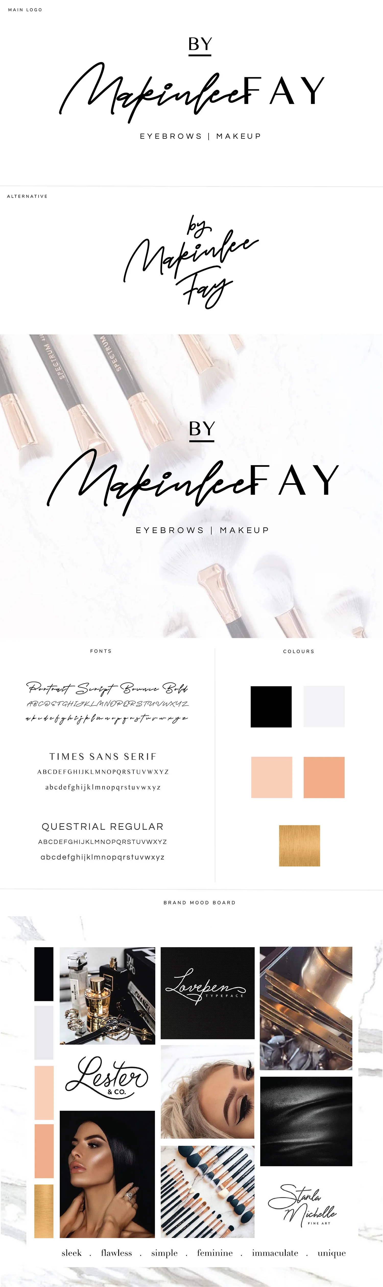 Fashion logo design, by the design parlour, design studio in Melbourne