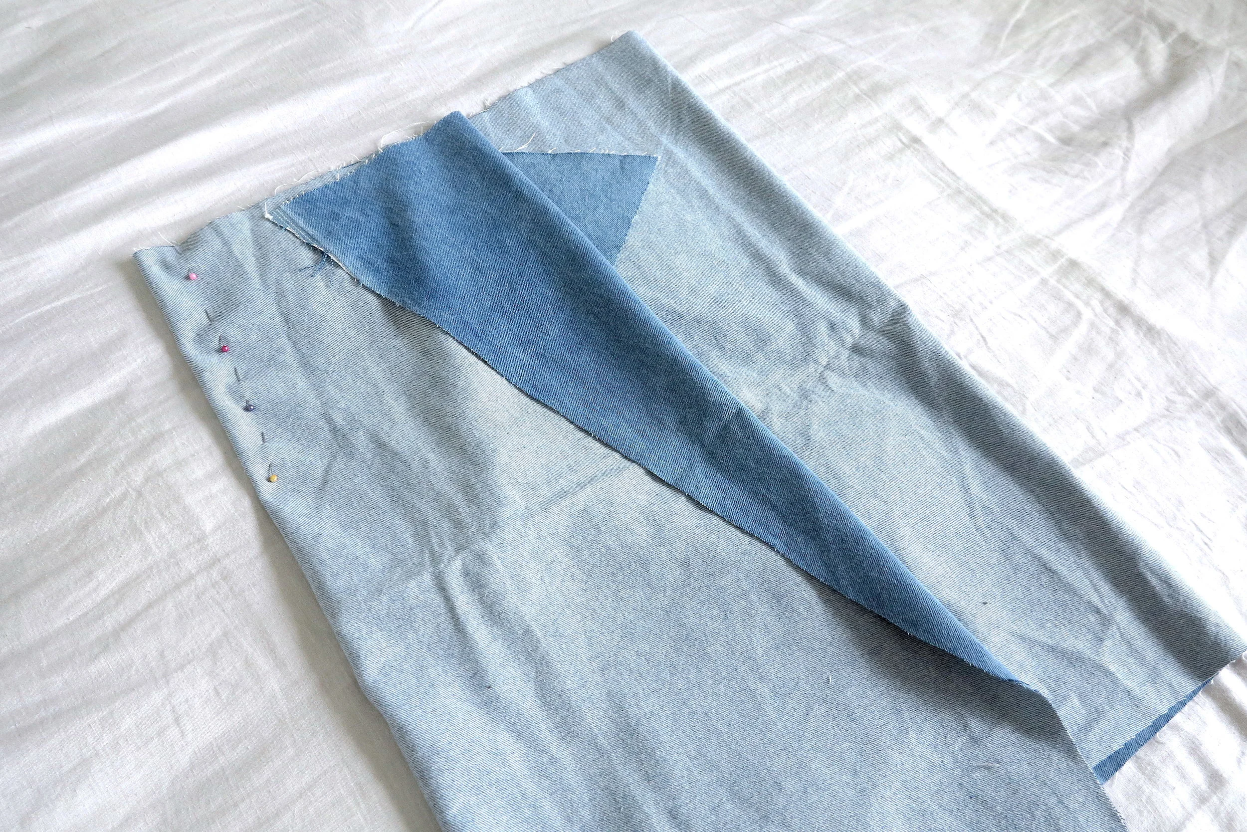 denim wrap skirt pattern