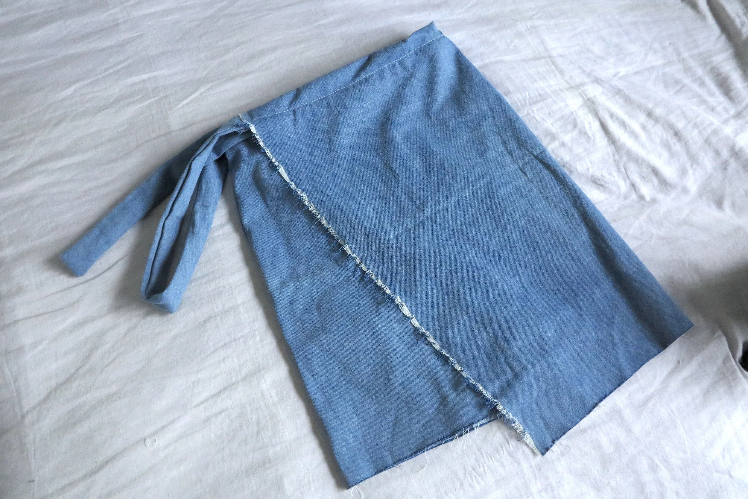 denim wrap skirt pattern