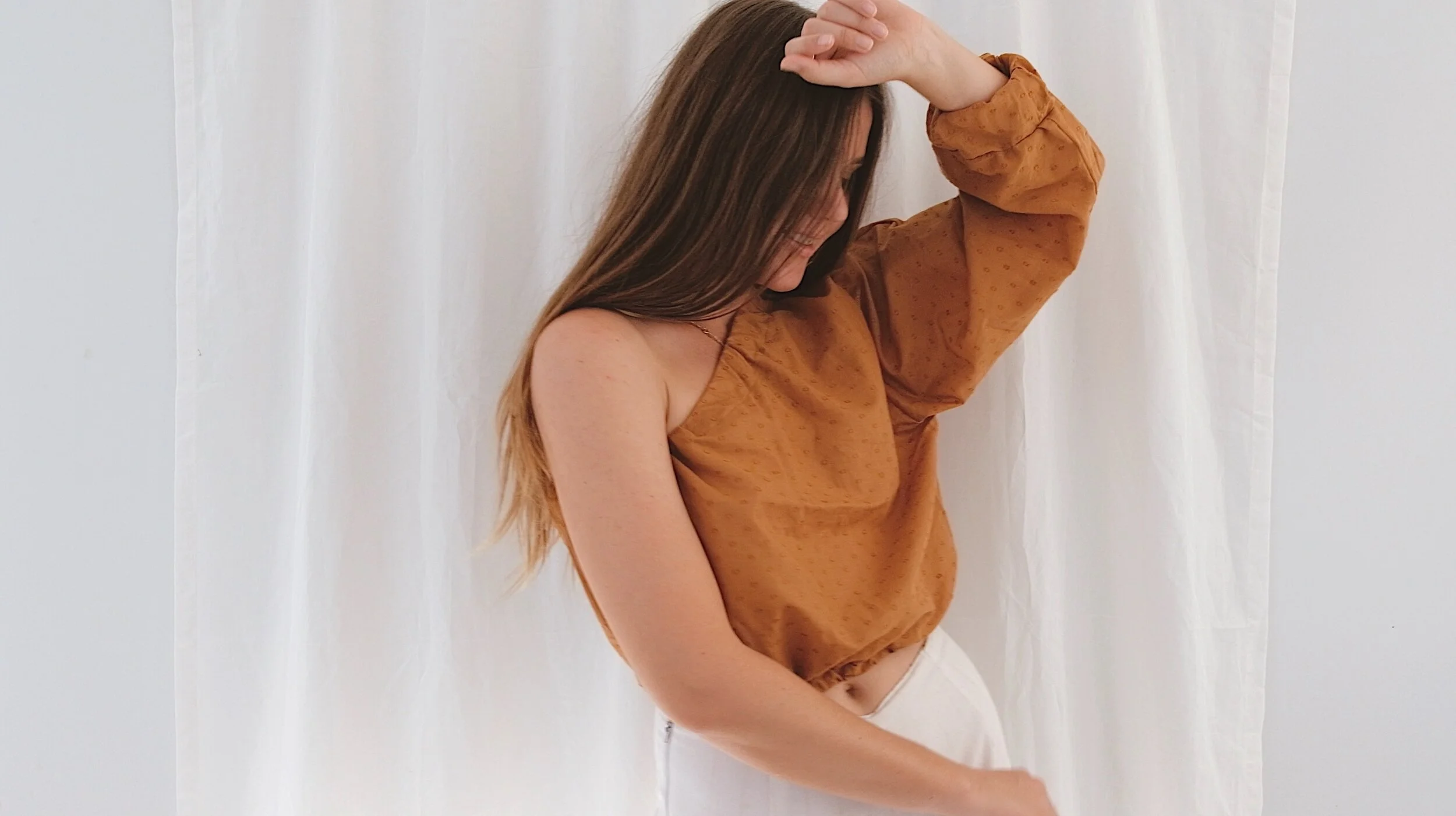 DIY: Gathered One Shoulder Top