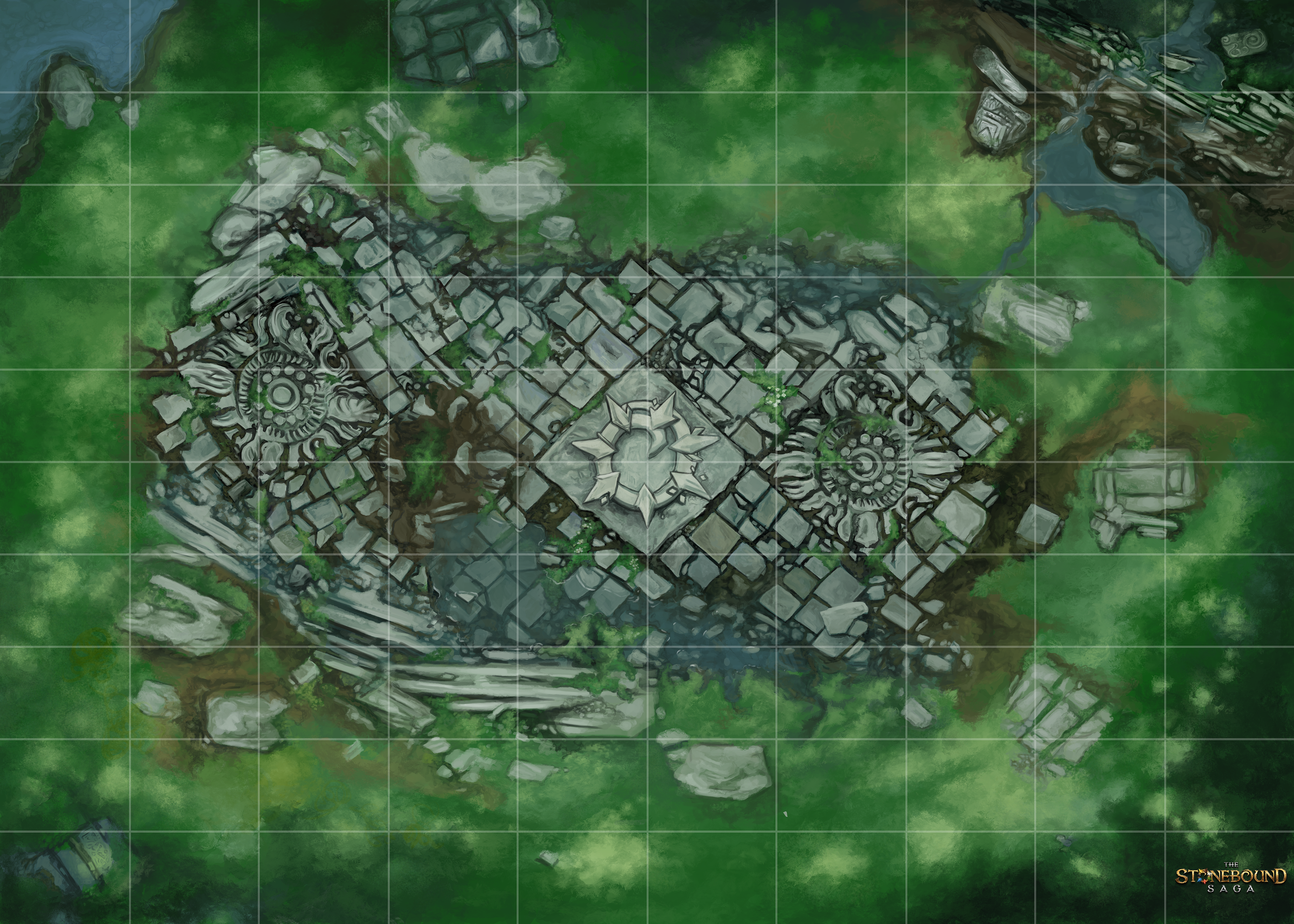 Game board shown is 25" X 35" (100 spaces)