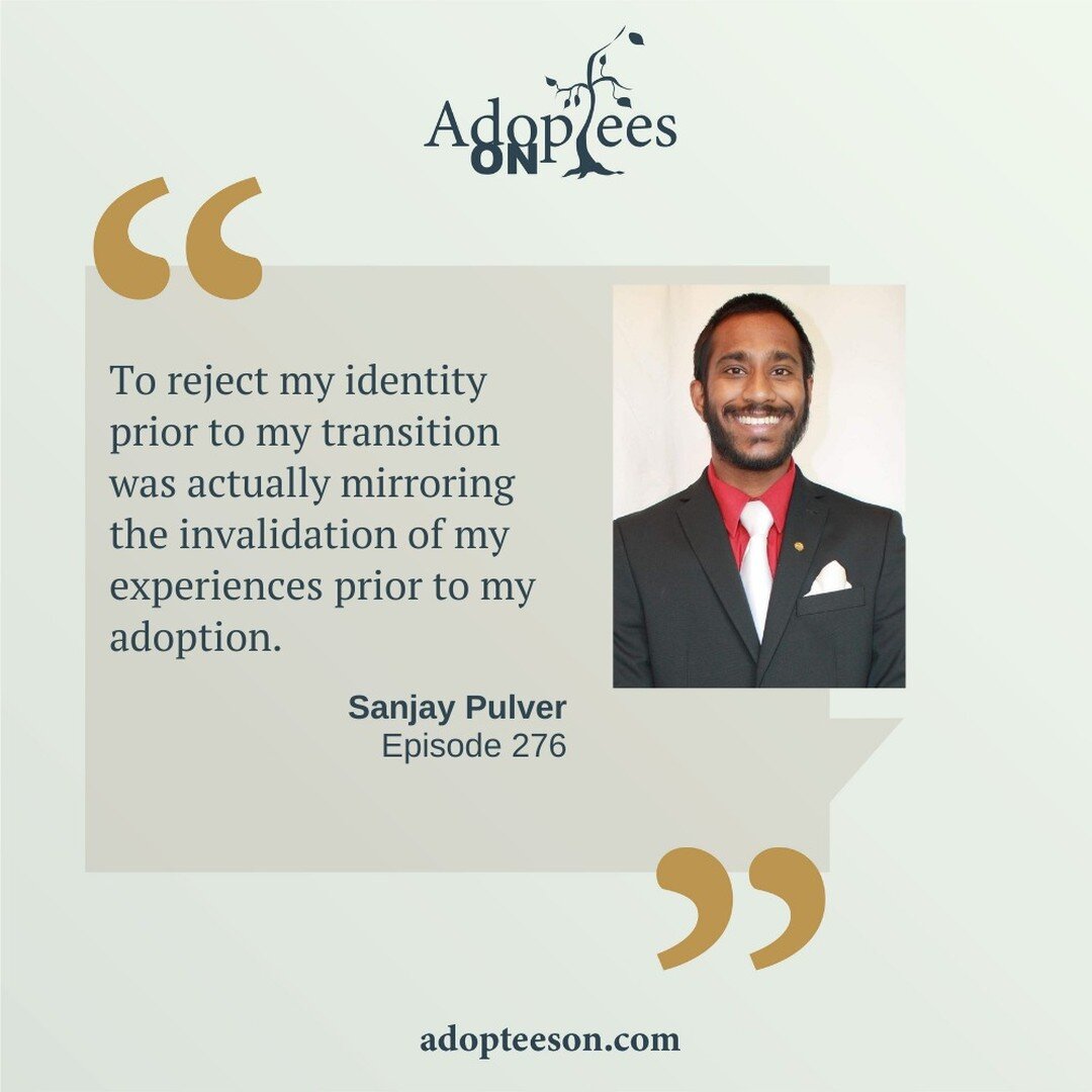 Today&rsquo;s guest is Sanjay Pulver, an Indian adoptee who has become an outspoken adoptee advocate in recent years. We talk about the complexities of being adopted from an orphanage in a country that is not currently safe for him to return to as a 