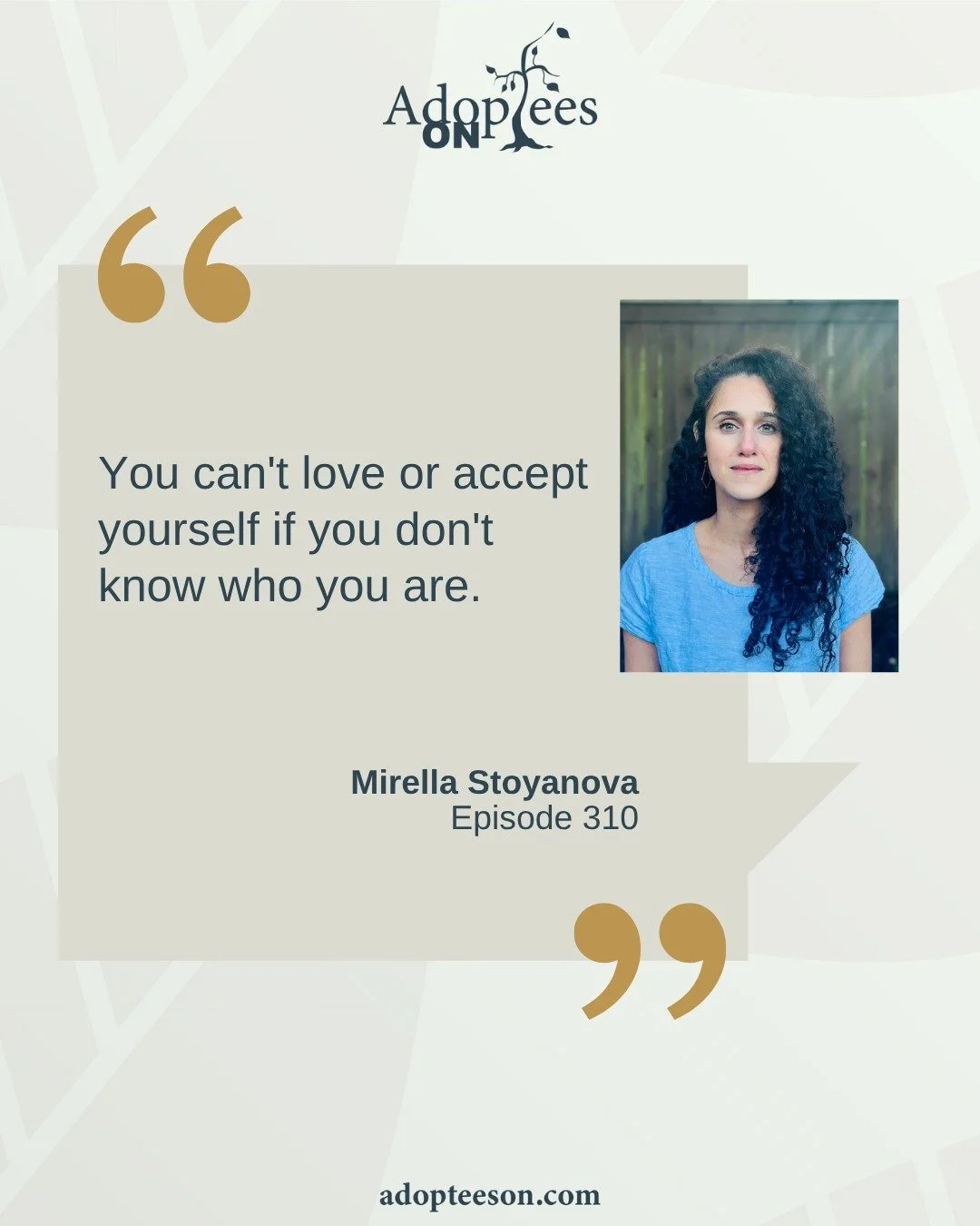 Mirella Stoyanova is our guest today, and I don’t normally say this, but this was one of my favourite conversations in recent memory. Mirella is a therapist and writer, and her insights dazzled me. We talk about her experience of being adopted
