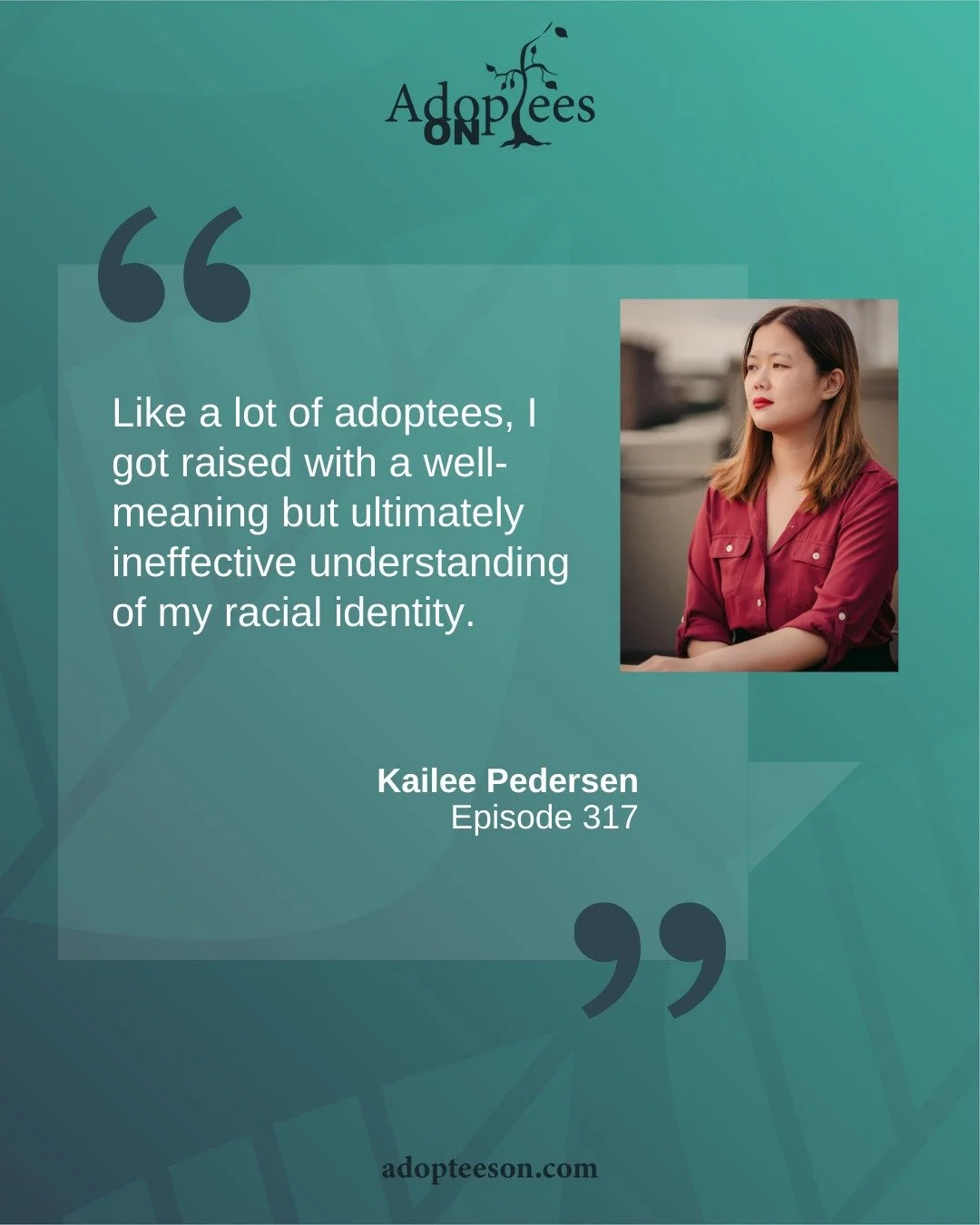 Today&rsquo;s guest is the multifaceted Kailee Pedersen: from software engineer to opera singer to novelist! Kailee shares about being adopted from China, growing up in Nebraska, navigating racial isolation and the complexities of searching for famil